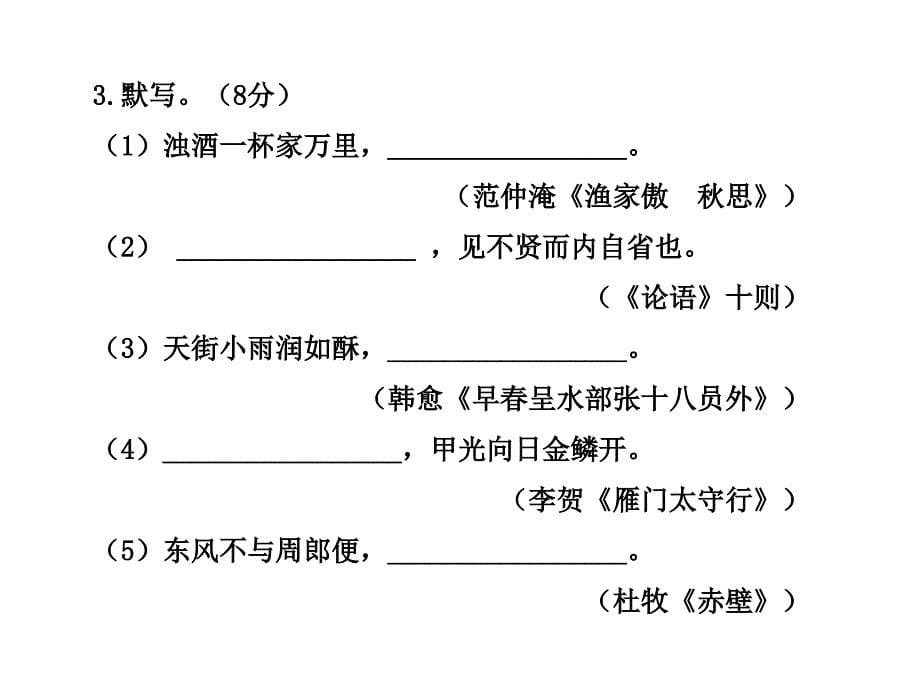 2013初中语文新课标全程复习方略配套课件中考模拟冲刺(鲁教版)_第5页