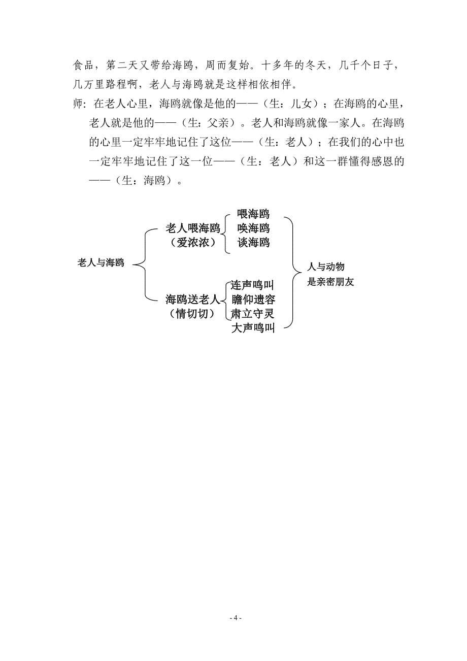 老人与海鸥教案(简)_第5页