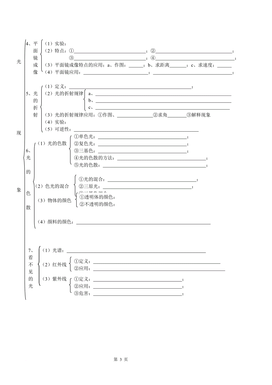 八年级物理总复习提纲_第3页