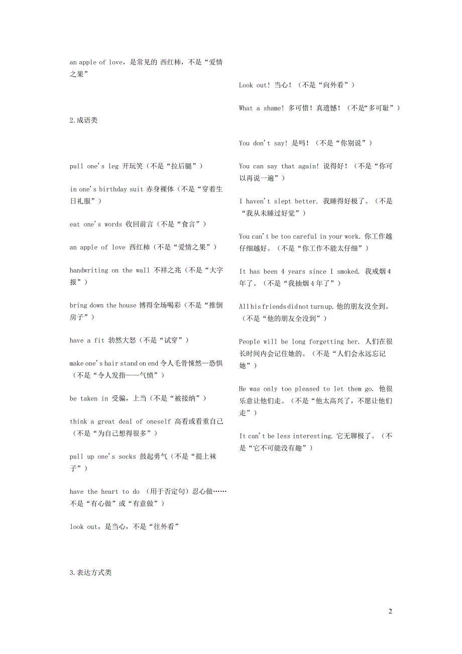 真正的含义日常用语类_第2页