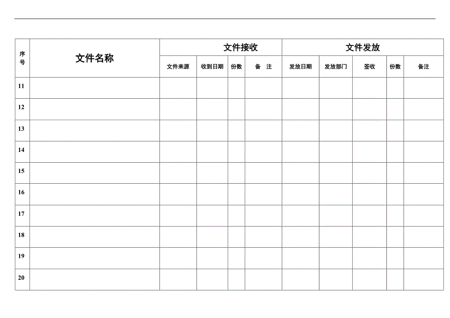 工程文件收发记录表_第3页