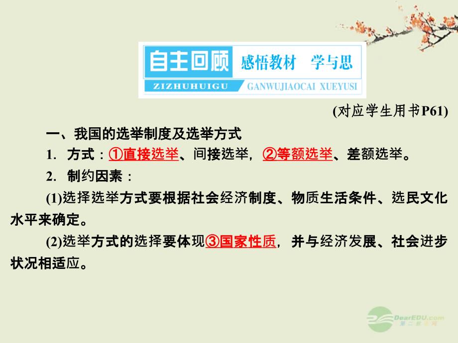 【精选资料】【与名师对话】2015年高考政治总复习 政治生活 2-2 我国公民的政治参与课件 新人教版必修2_第3页