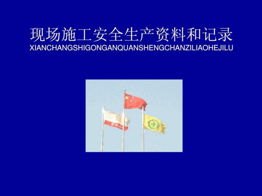 ● 建筑施工现场安全资料管理(宏润)_第1页