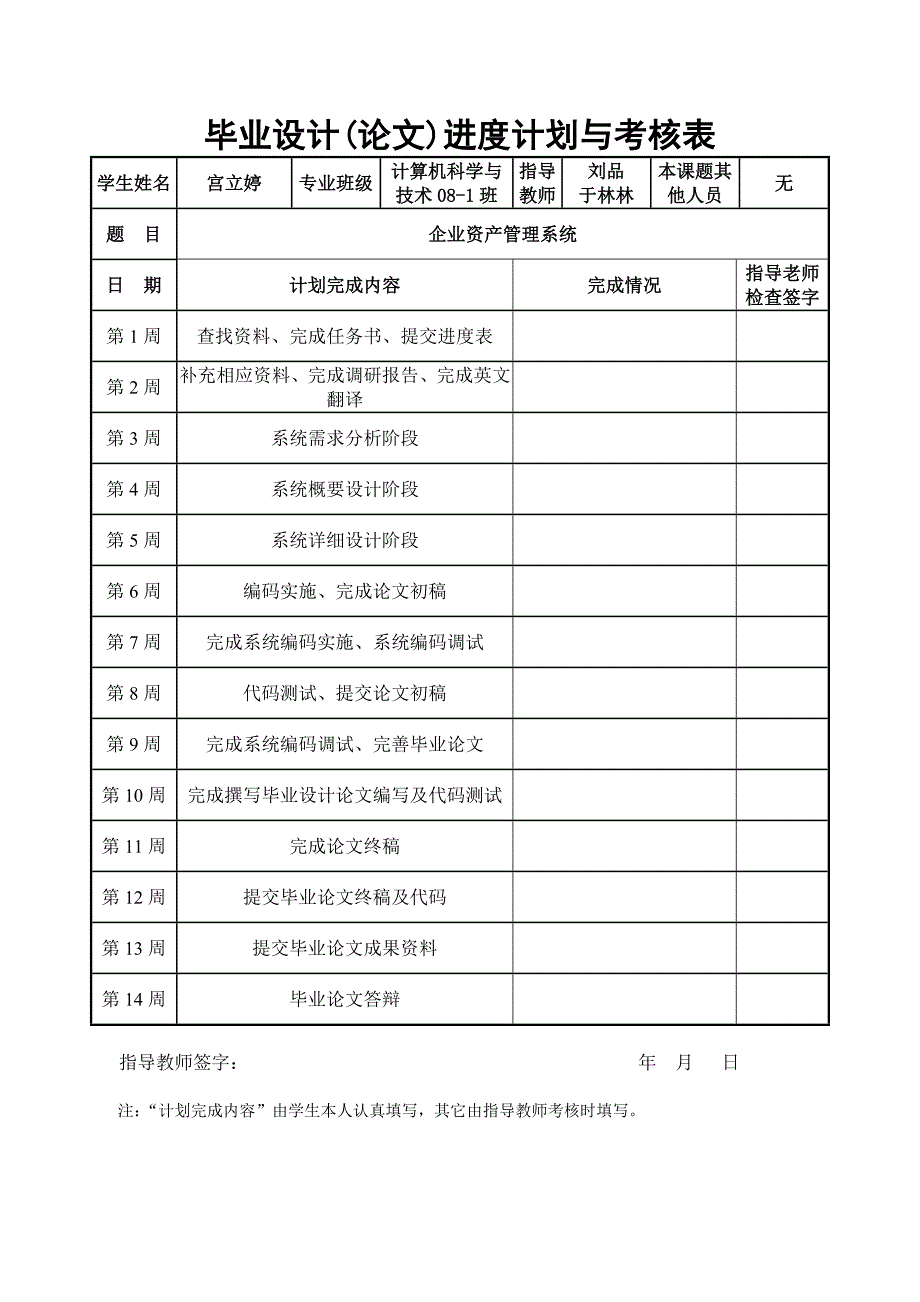 企业资产管理系统 毕业设计（论文）_第4页