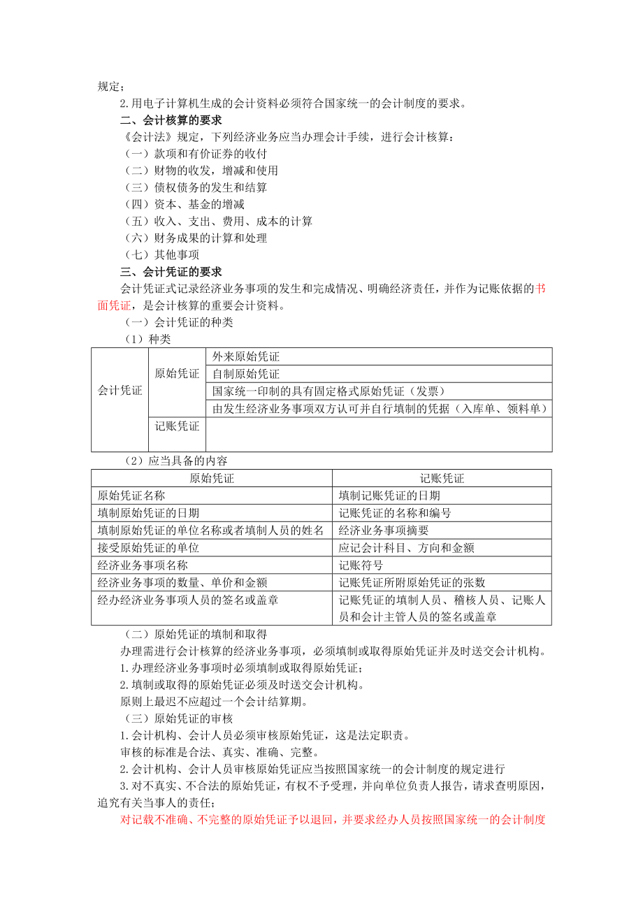 会计从业考试财经法规知识点汇总_第3页