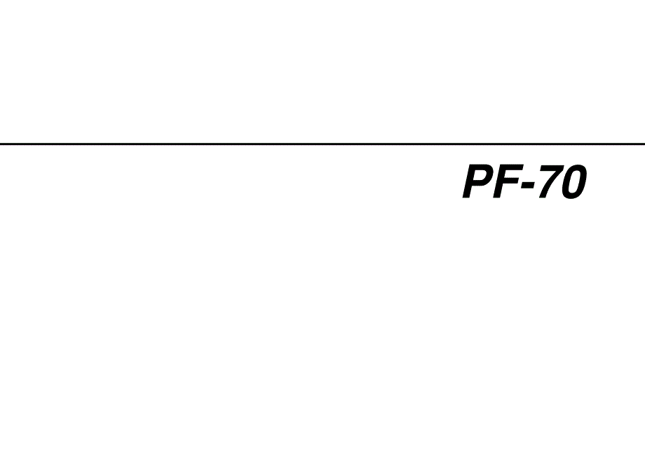 京瓷PF-70复印机零件清单手册_第1页