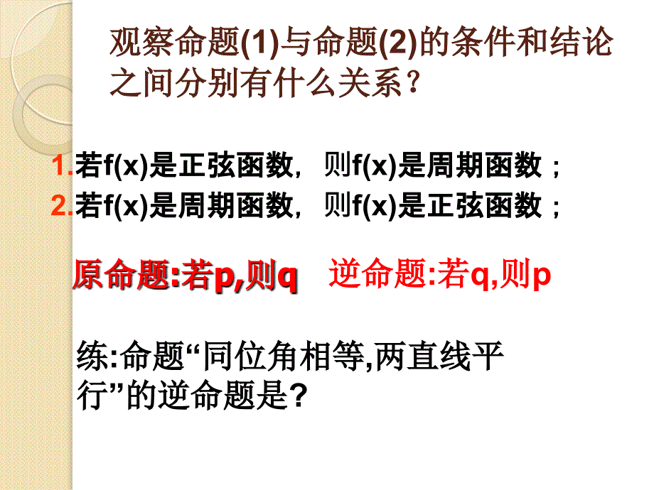 数学112《四种命题》课件(新人教a选修)_图文_第3页