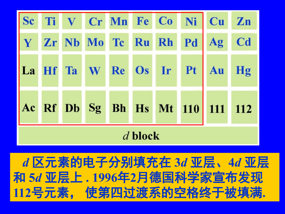 北师大无机化学课件d区金属_第2页