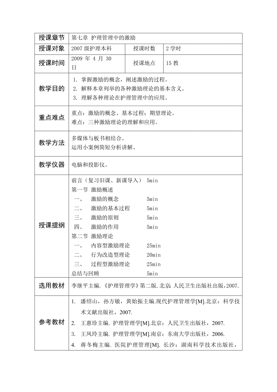 护理管理学教案激励_第2页