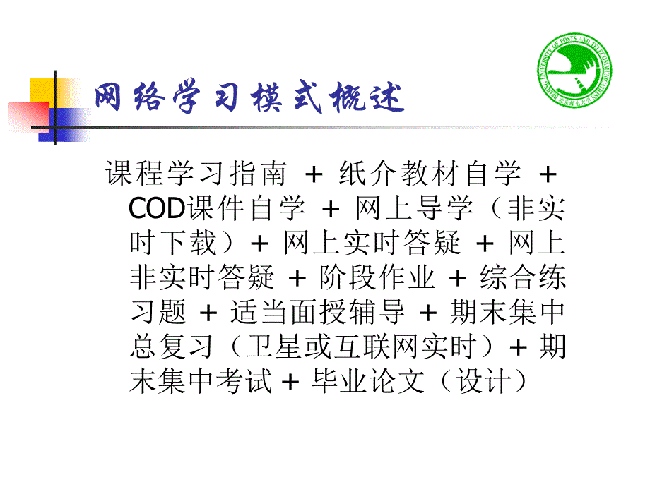 北京邮电大学网络教育学院网络学习方法介绍_第3页