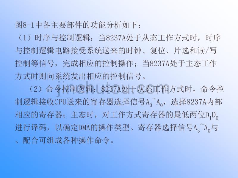 《微型计算机原理与接口技术》课件——第8章 DMA控制器与定时计数器接口_第5页