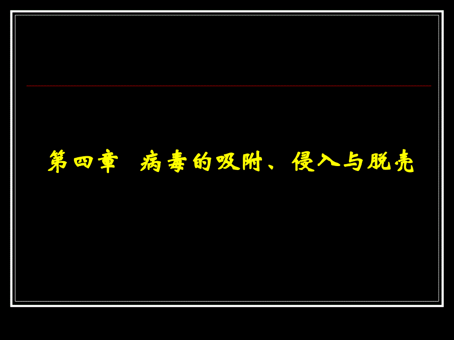 第四章 病毒的吸附侵入与脱壳_第1页