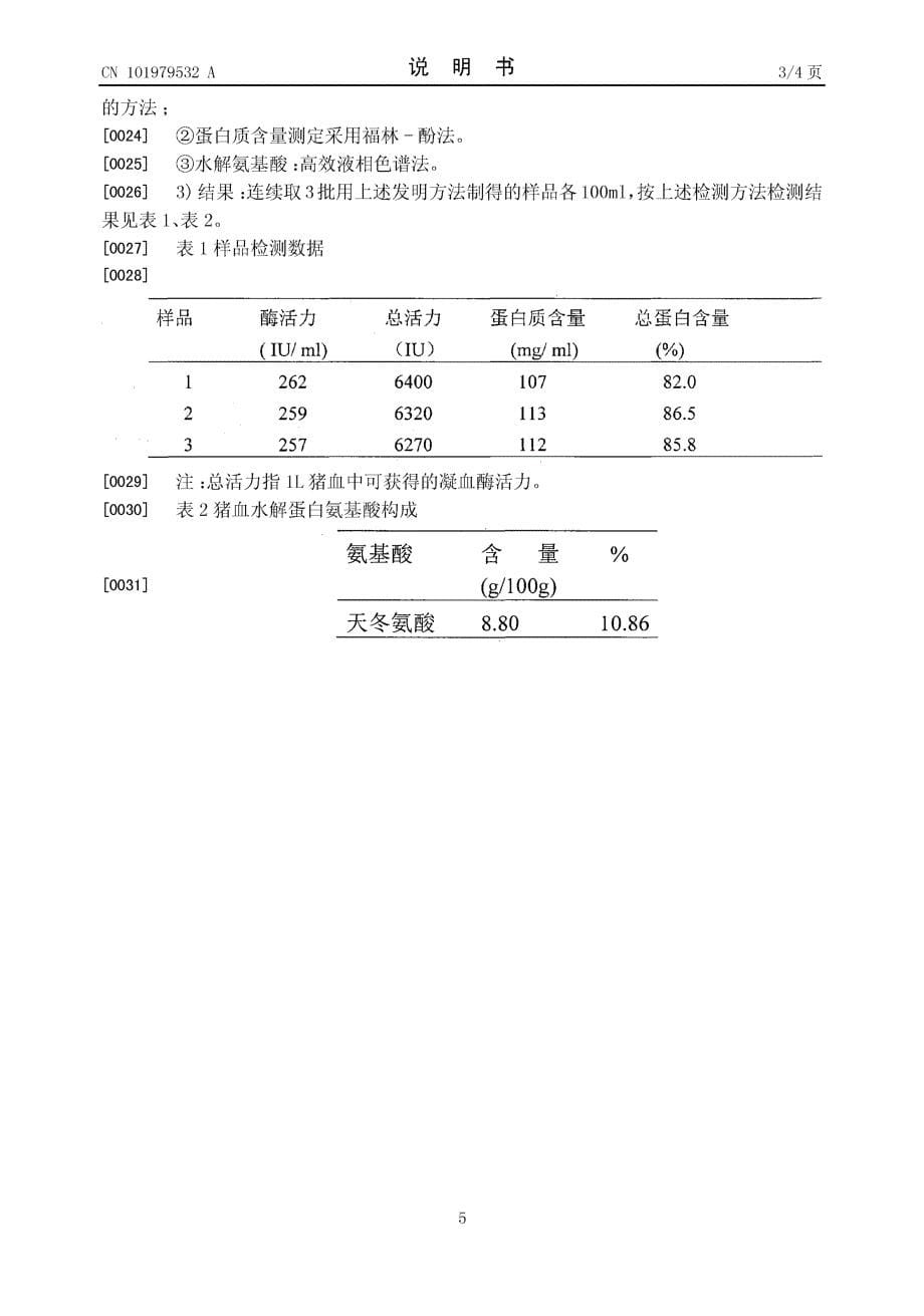 CN201010504765.0-一种综合利用猪血的方法_第5页