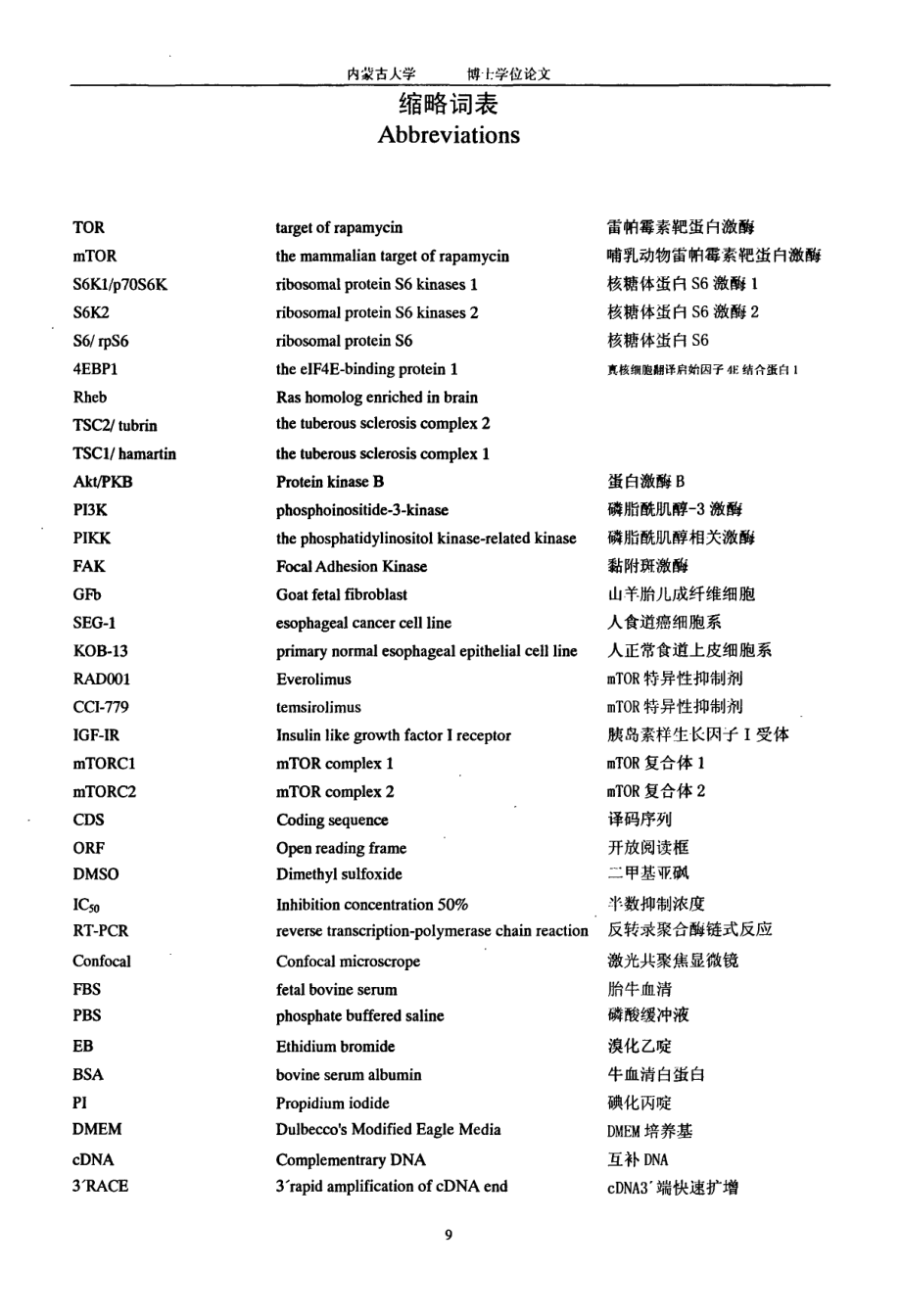 mTOR信号通路在细胞生长调控中的作用与机制研究_第1页