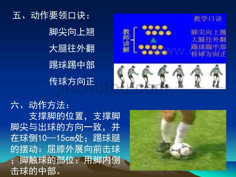 小学体育课件：足球课脚内侧踢球技术_第5页