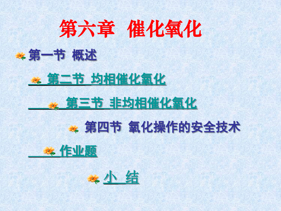 化工工艺学 第六章 催化氧化_第1页