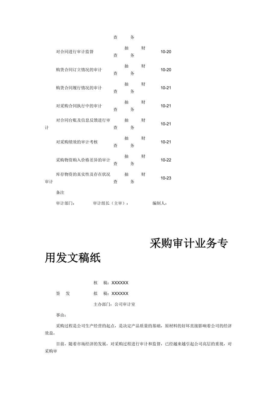 采购部内部管理控制制度审计报告_第5页