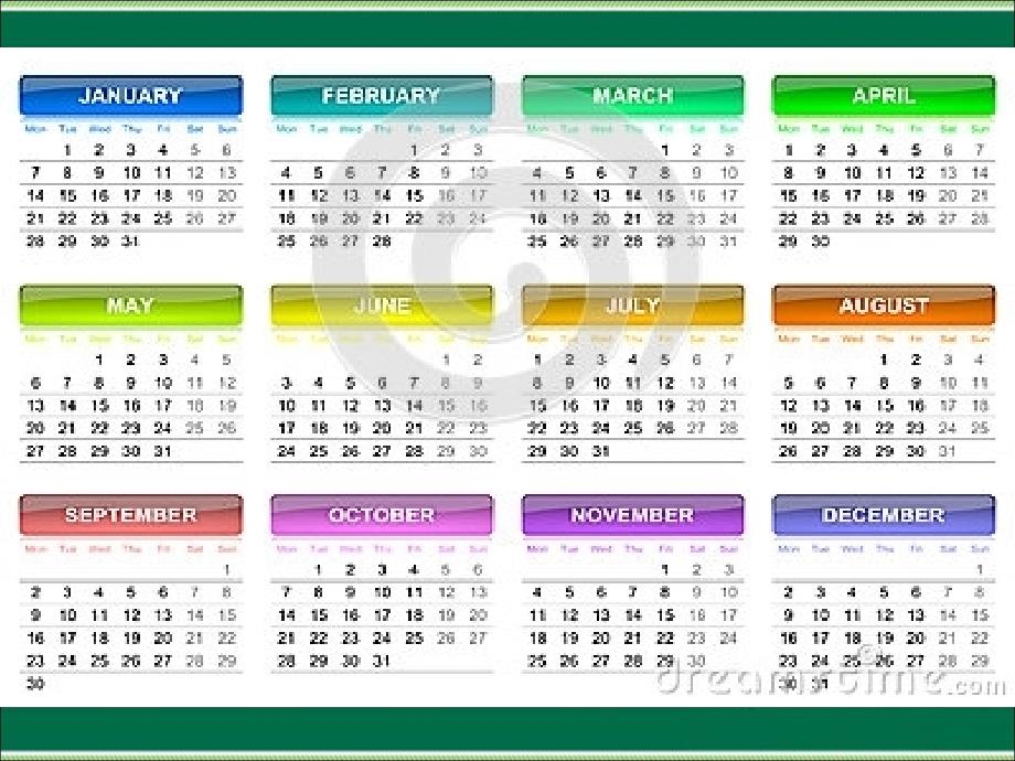 2015年新版pep小学英语五年级下册：Unit3  My school calendar Part A  Lets talk 精美课件_第3页