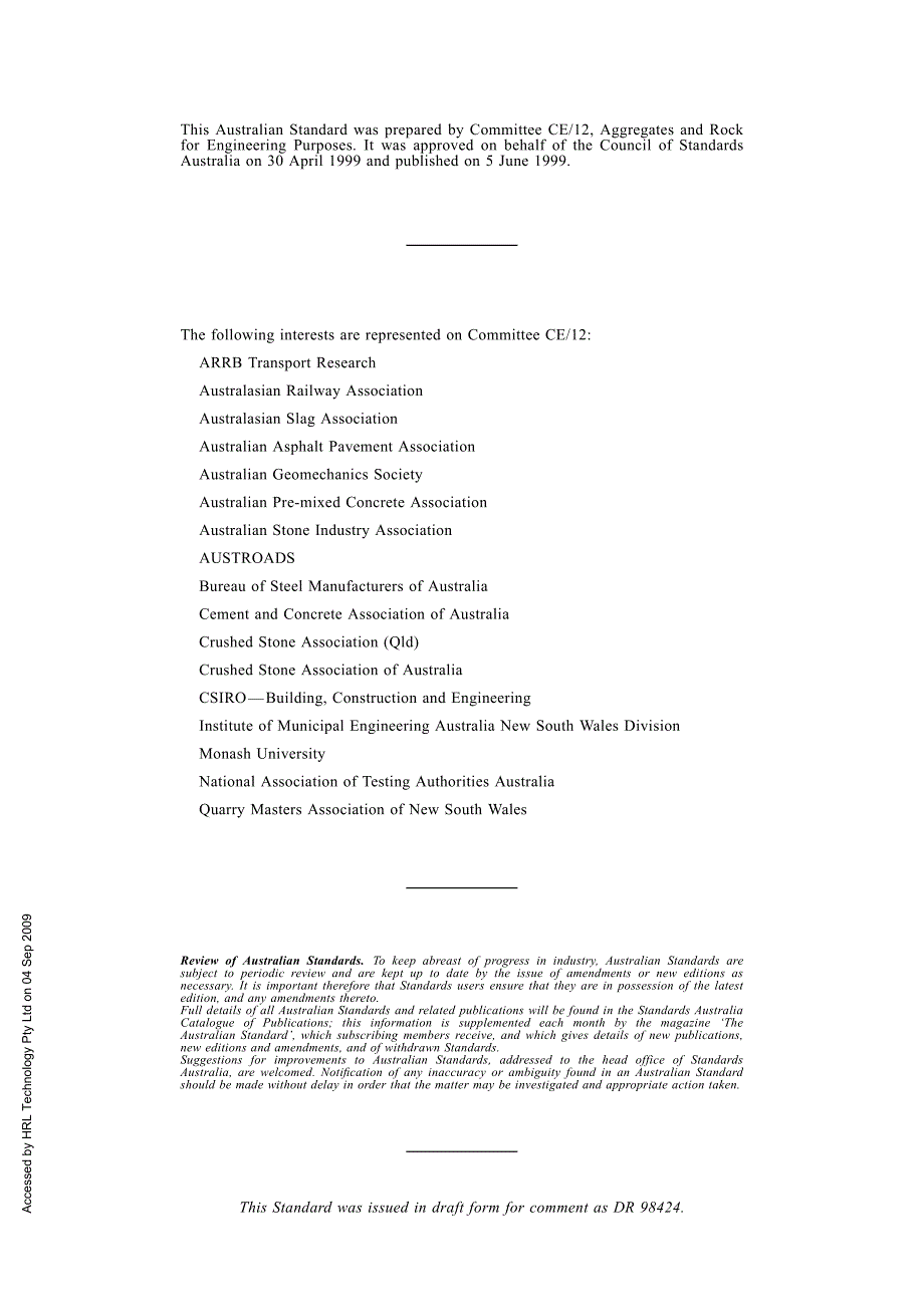 AS 1141.0-1999 集料(砂砾类骨料)的抽样和测试方法 第0部分：方法目录_第2页