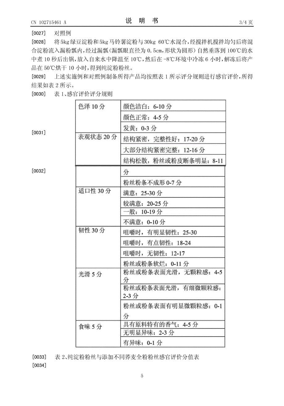 CN201210205118.9-荞麦全粉粉丝或粉皮的生产方法_第5页