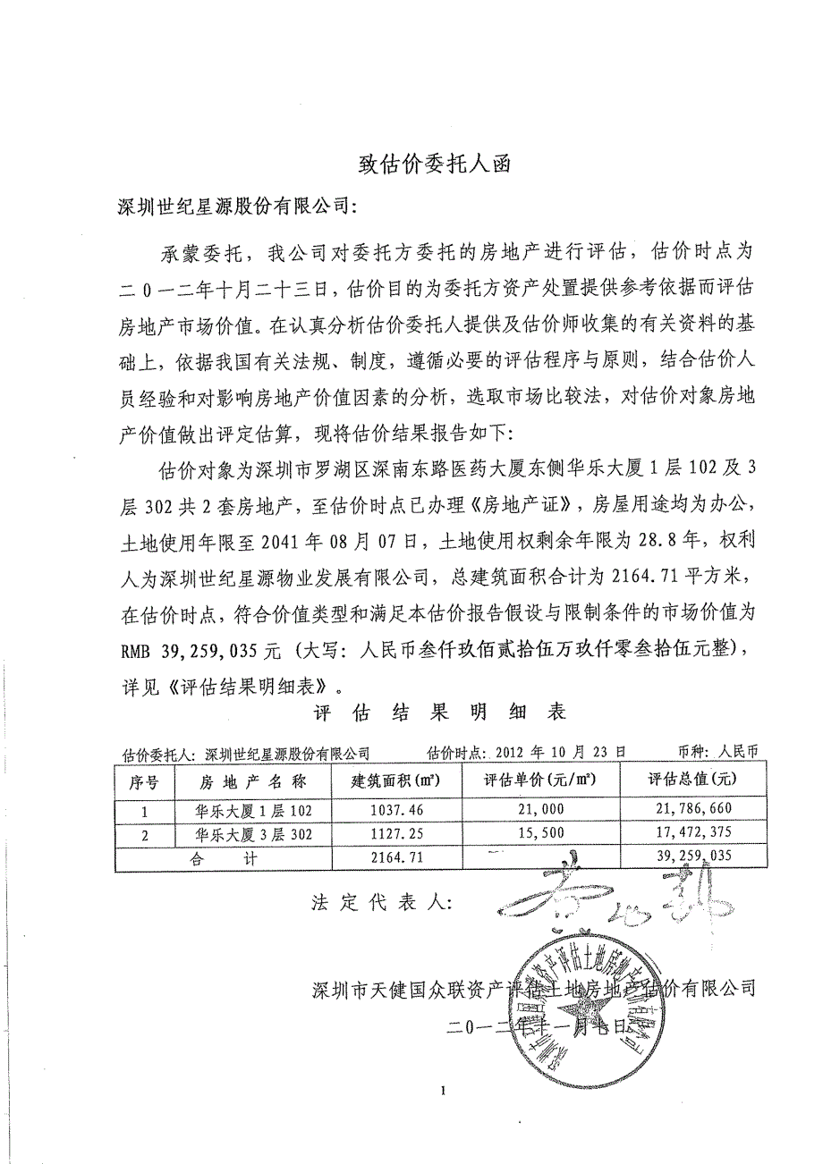 世纪星源：房地产估价报告_第3页