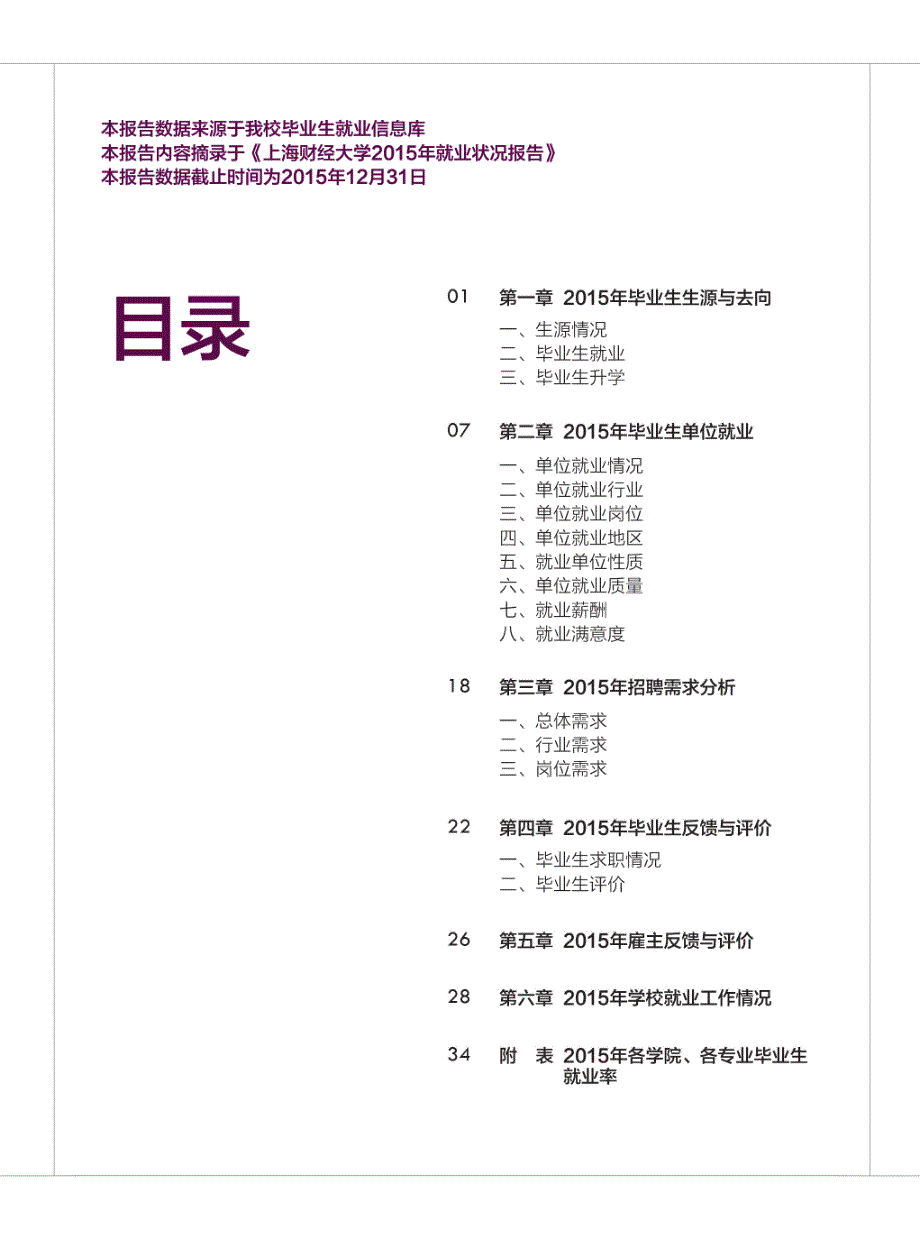 上海财经大学2015年度就业质量报告_第3页