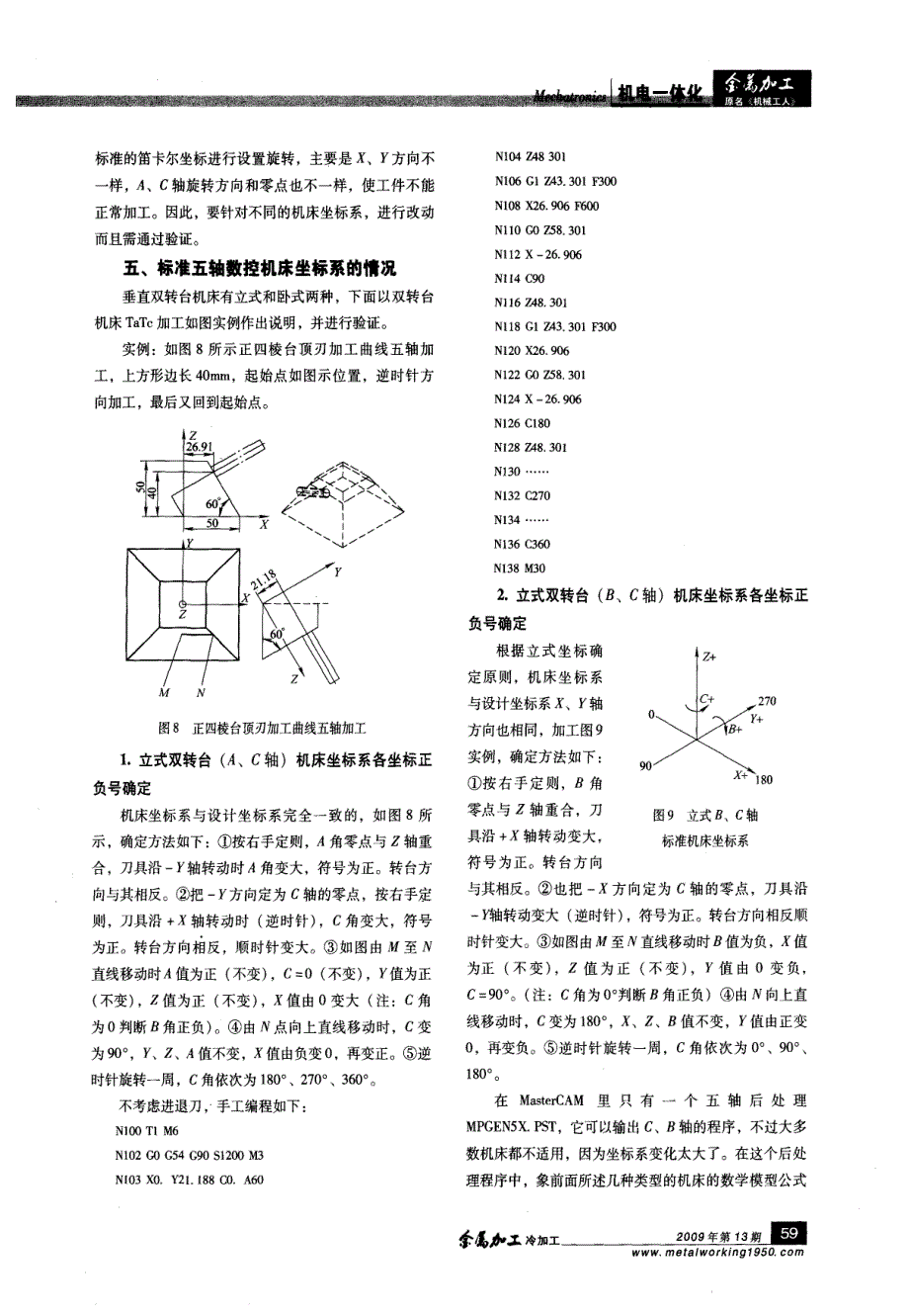 五轴数控机床后处理程序和软件开发_第4页