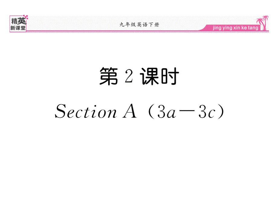 【人教版】初中英语九年级下册精英新课堂精品课时课件 Unit12 第2课时 Section A（3a-3c）_第1页