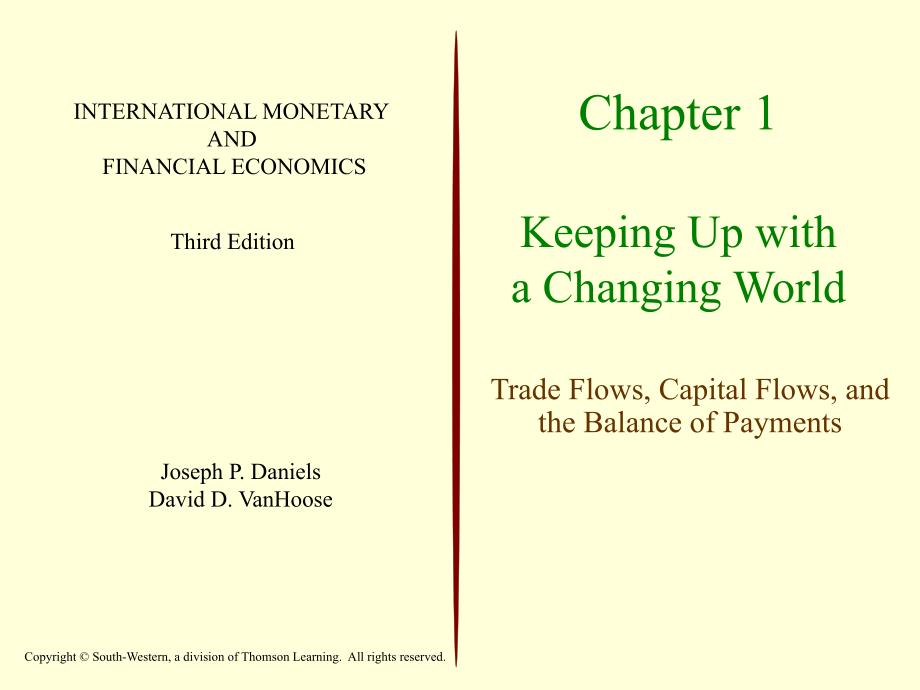 《国际货币与金融经济学》ppt01_第1页