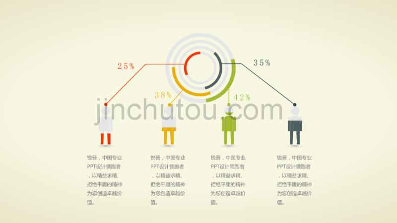 扁平化欧式风格商务图表模板_第4页