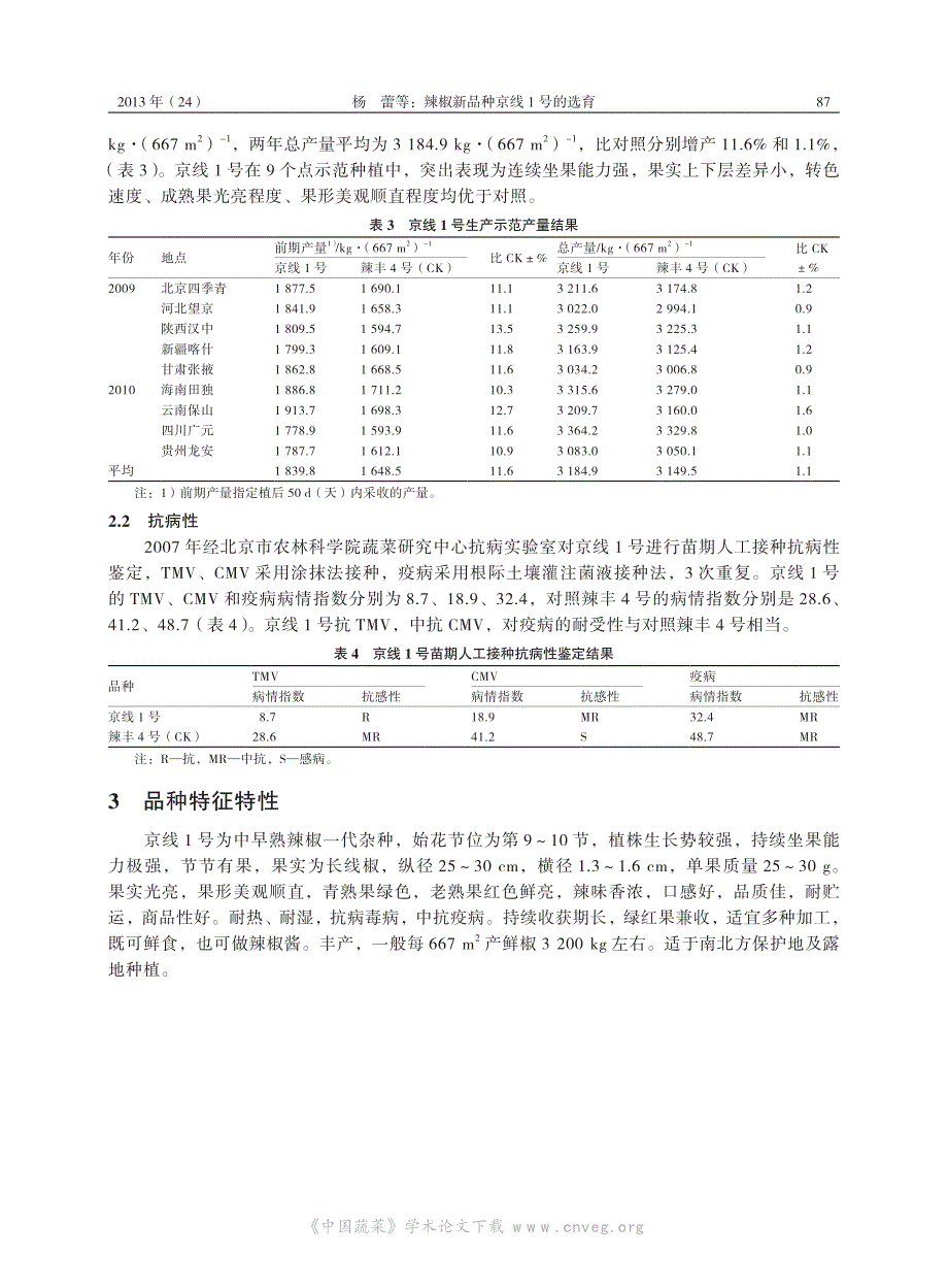 辣椒新品种京线1号的选育_第3页