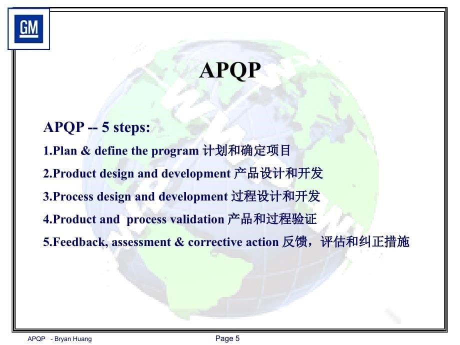 上海通用SGM培训资料(APQP)_第5页