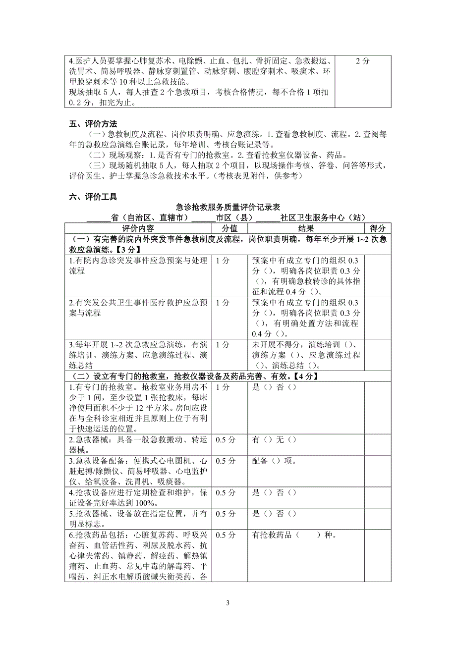 急诊急救10项技能操作评价标准_图文_第3页