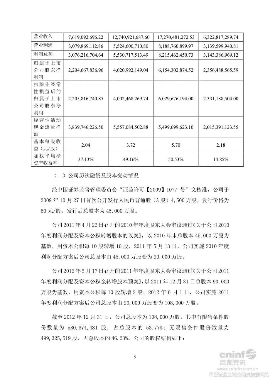 洋河股份：关于公司回购社会公众股份报告书_第5页