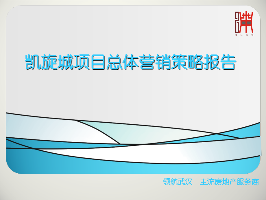 湖北武汉凯旋城房地产项目总体营销策略报告_第1页