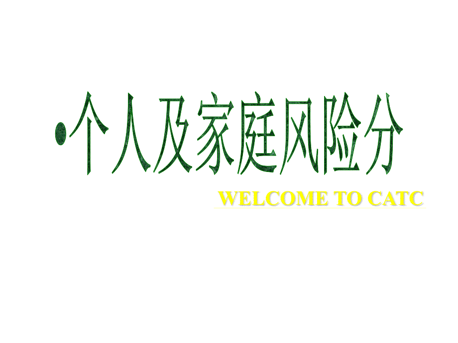 个人及家庭风险分析_第1页