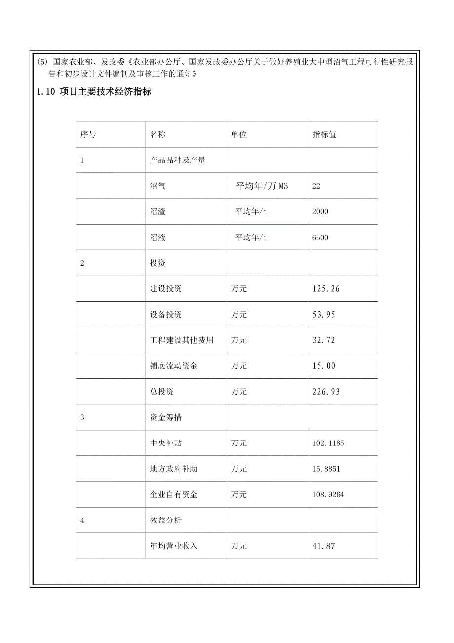 龙腾四海生态农场沼气工程项目可行性研究报告_第5页