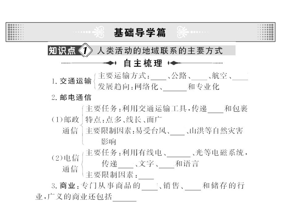 2010届高三地理人类活动的地域联系_第3页