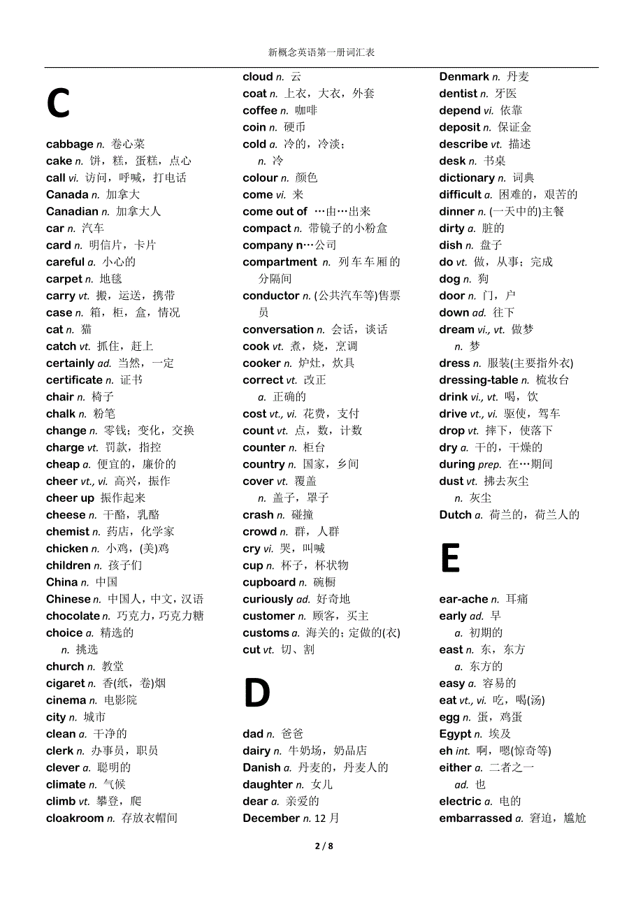 新概念英语第一册词汇手册(勘误重排无水印)_第2页