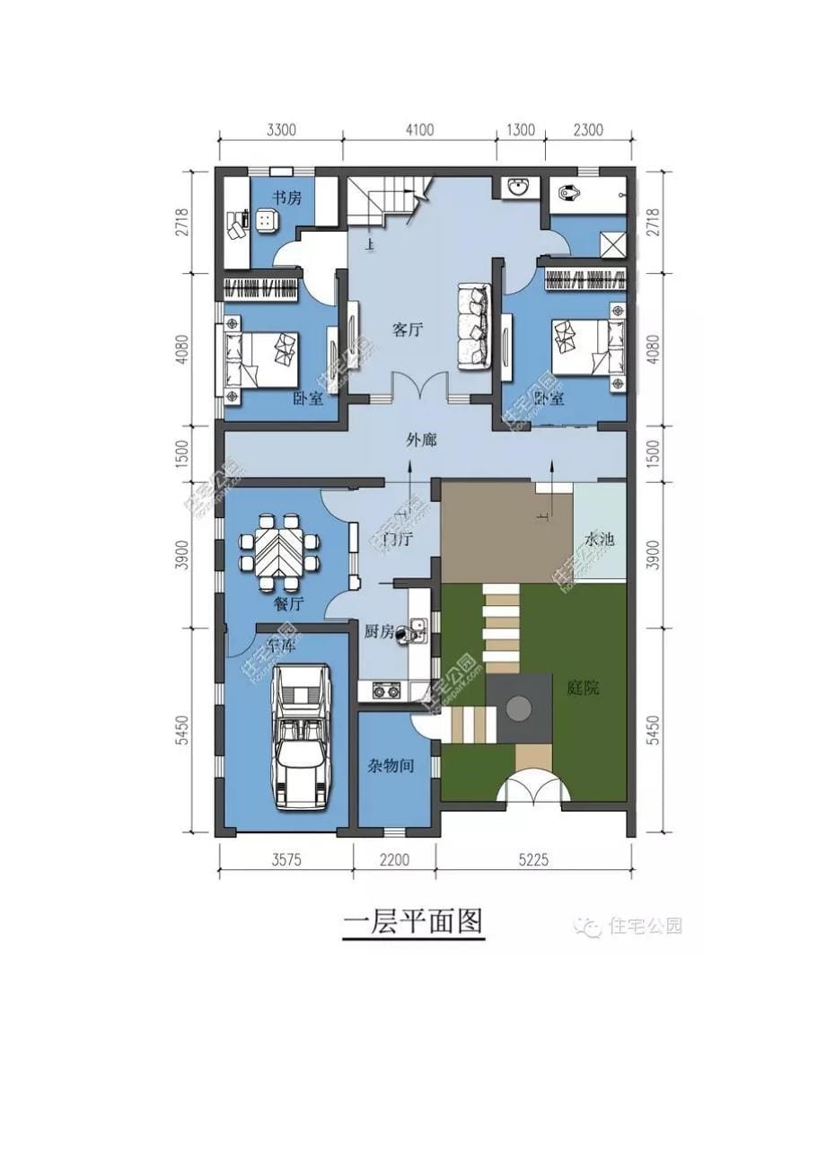 10套农村小别墅效果图及平面图_第5页