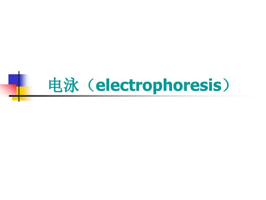 电泳（electrophoresis）_第1页