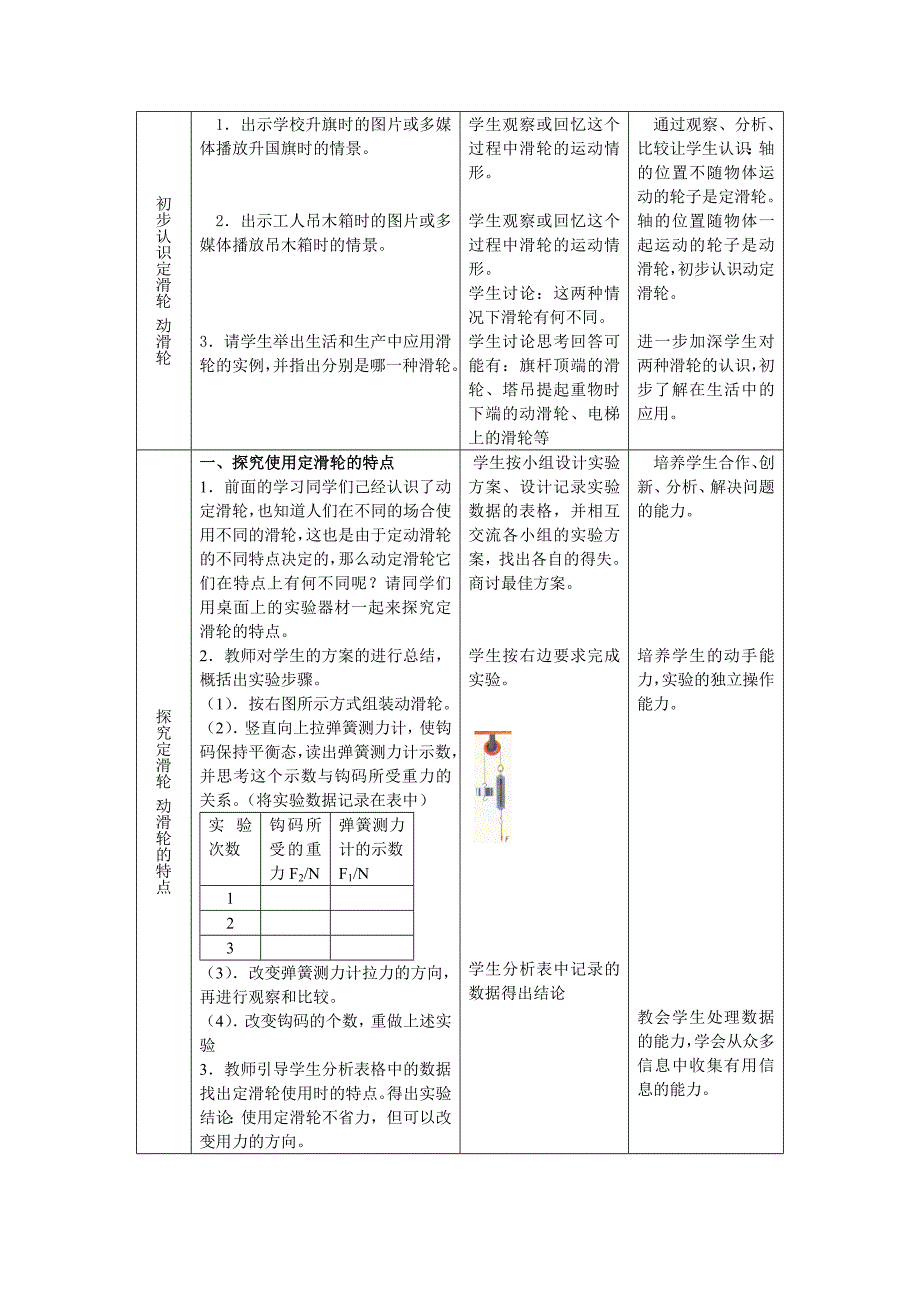 11.2滑轮教学设计_第4页