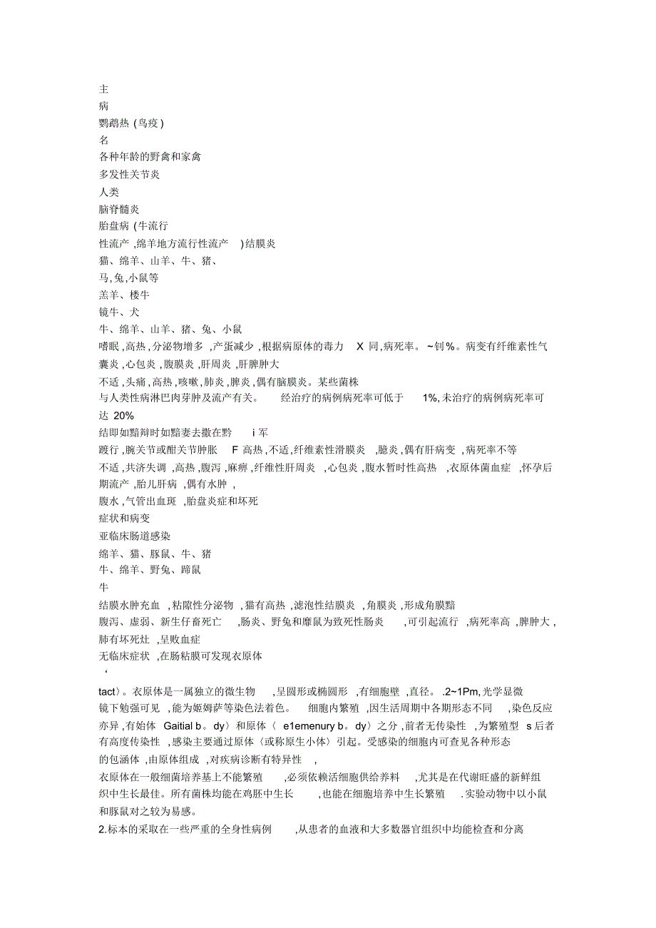 衣原体、立克次体和螺旋体引起的人畜共患病_第2页