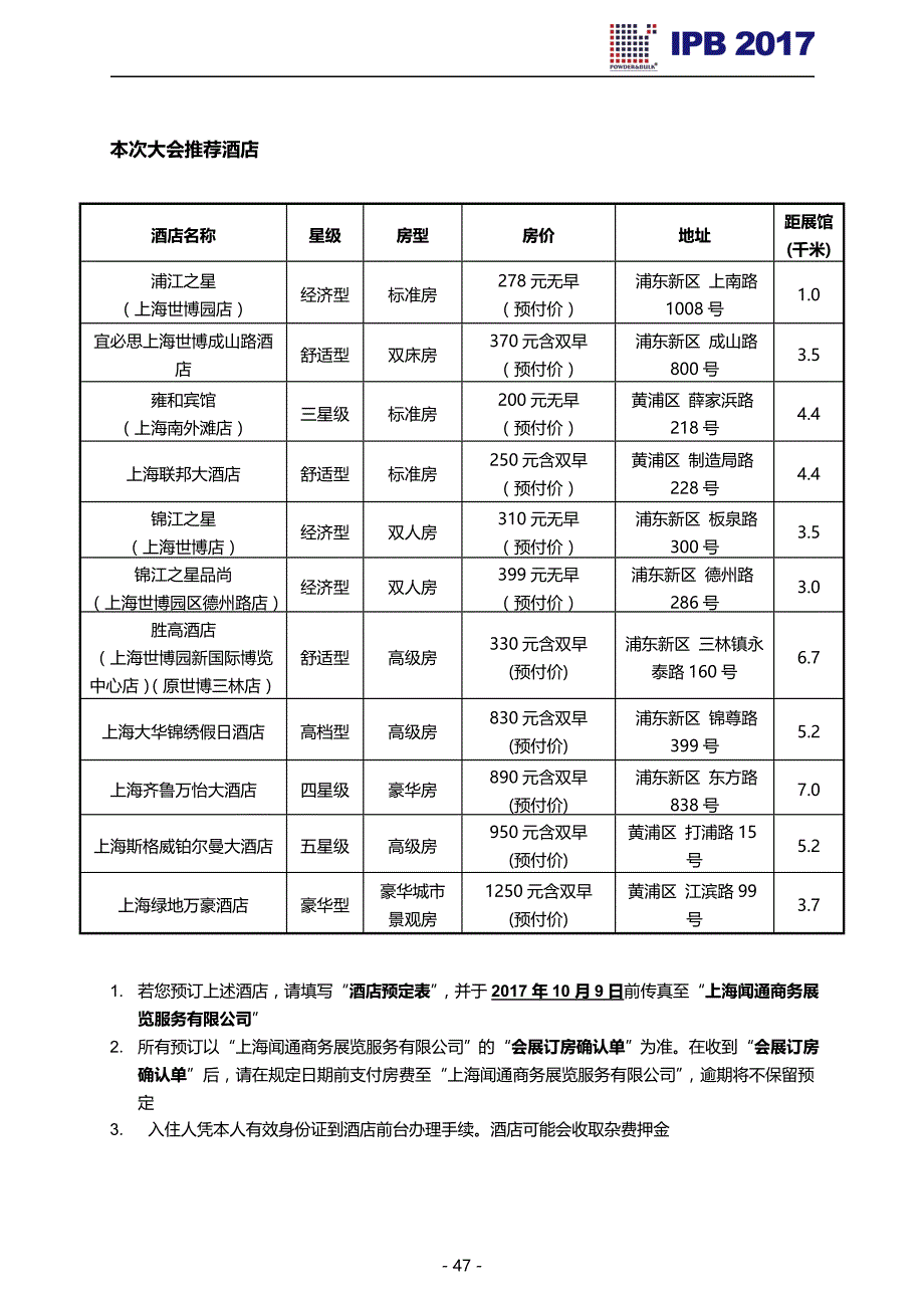 本次大会推荐酒店_第1页