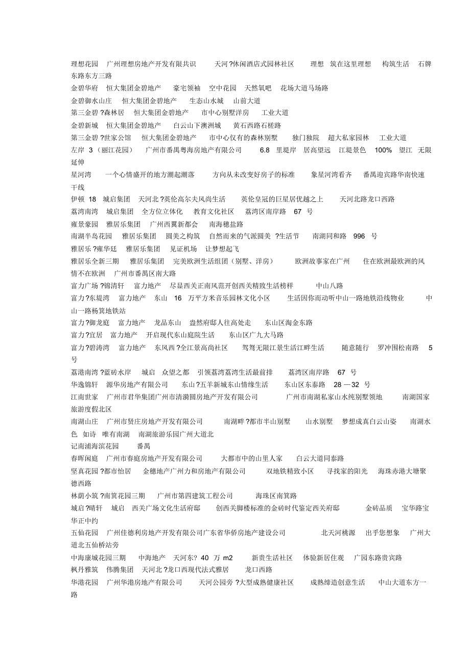 广州房地产广告语_第5页