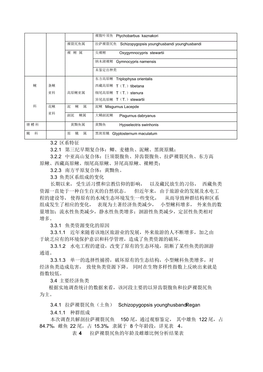 西藏尼洋河鱼类多样性研究_第3页