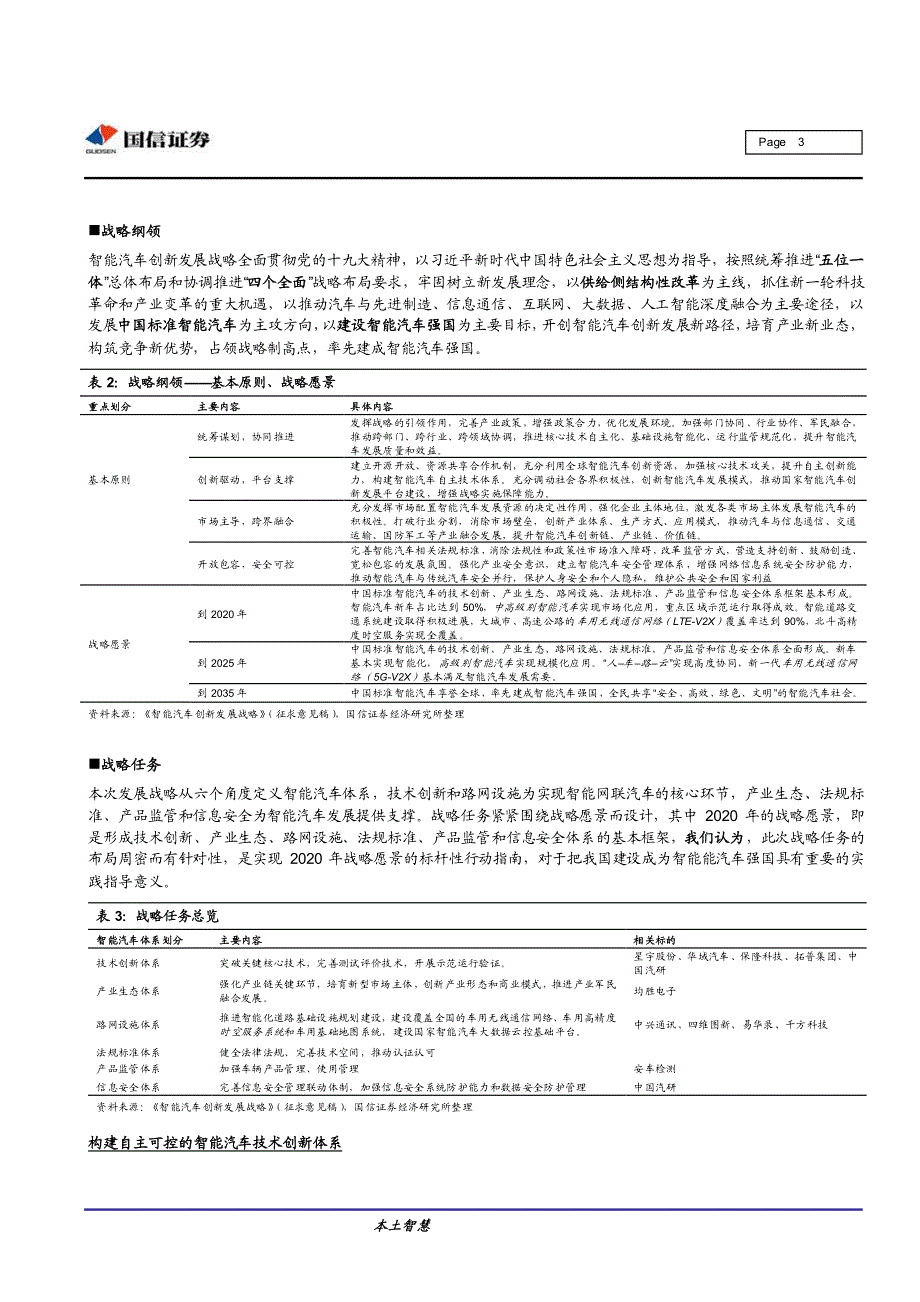 汽车智能网联系列报告之行业点评：《智能汽车创新发展战略》征求意见稿出台，规划更专、规格更高_第3页