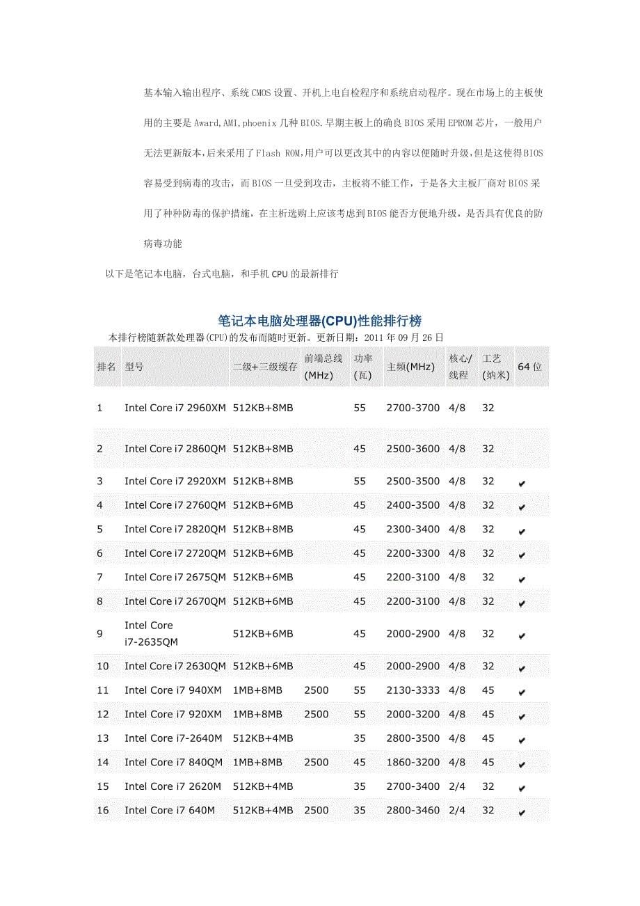 CPU的作用和各种CPU的排行_第5页