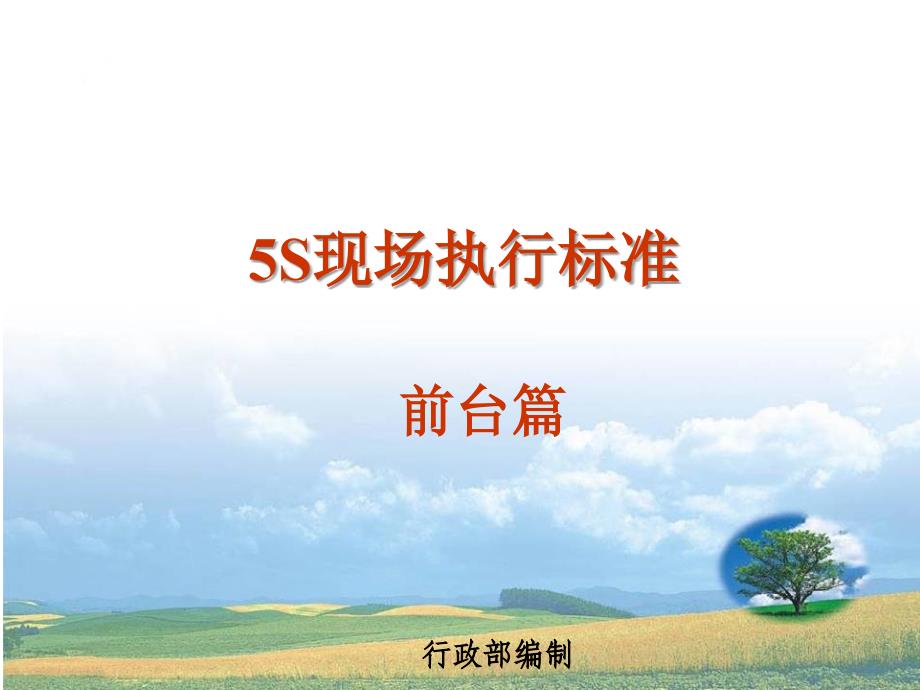 5S执行标准--前台篇_第1页