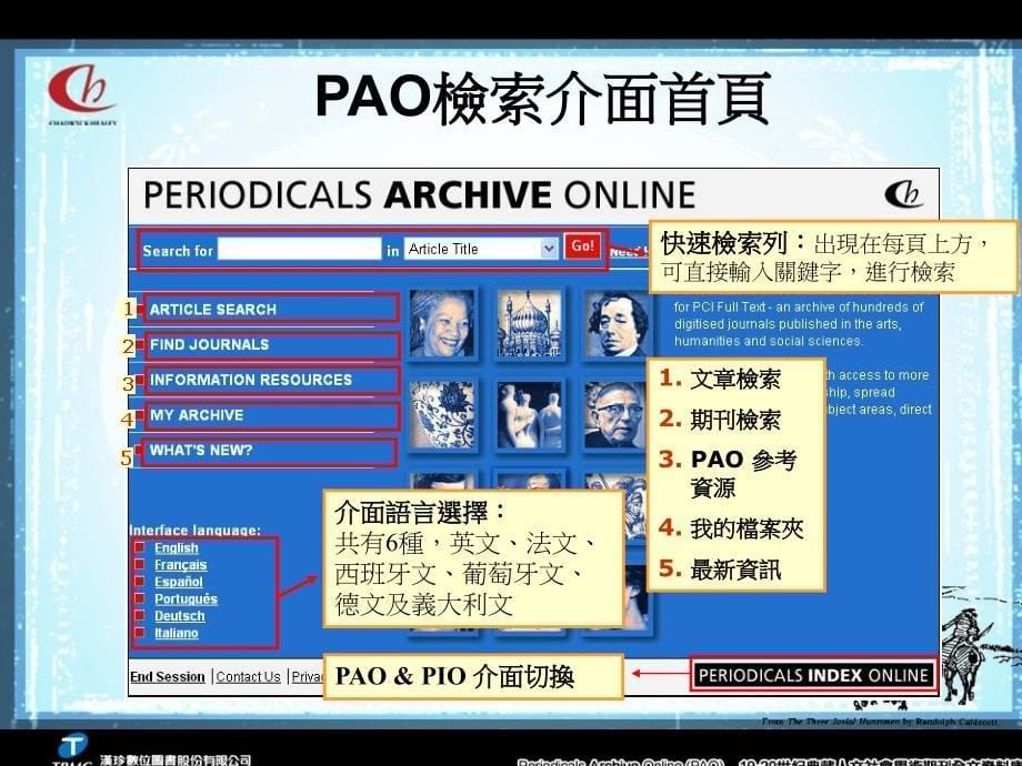 PeriodicalsArchiveOnline(PAO)典藏人文社会学术期刊全文_第5页